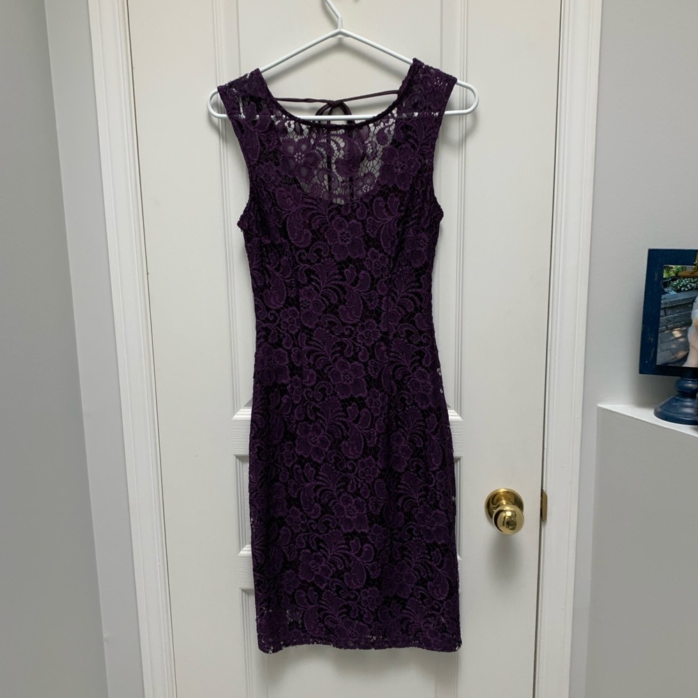 LE CHATEAU | Lace Overlay Dress